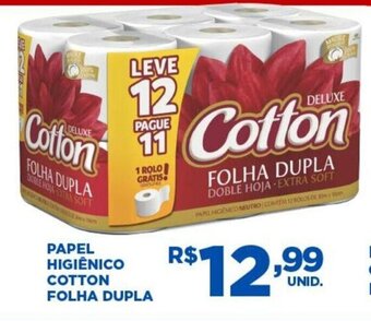 Papel Higiénico Cotton Folha Dupla
