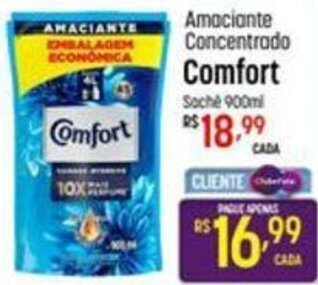 Amaciante Concentrado Comfort 900ml