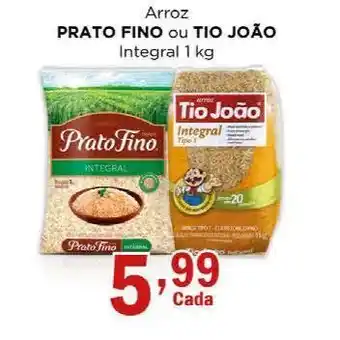 Supermercados Mundial Arroz prato fino ou tio joão oferta