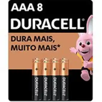 Pilha alcalina duracell palito aaa - bt 8 un