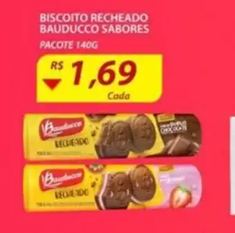 Hirota Food Supermercado Biscoito Recheado Bauducco Sabores 140g oferta