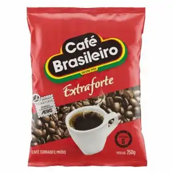 Serrano Supermercado Café brasileiro extra forte torrado e moído pacote 250g oferta