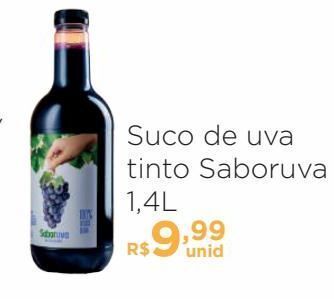 Carone Suco de uva tinto saboruva 1,4l oferta