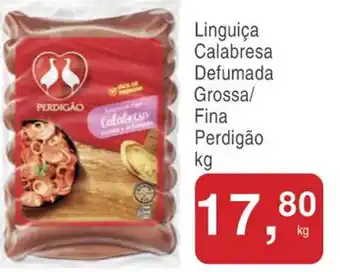 Mineirão Atacarejo Linguiça Calabresa Defumada Grossa/ Fina Perdigão 1kg oferta
