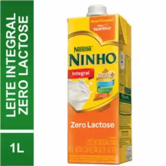 Nordestão Leite uht nestle ninho zero lactose 1l integral . oferta