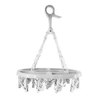 Preçolândia Mini varal oval com 20 pregadores branco - home space oferta