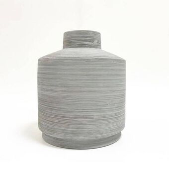 Pão de Açúcar Vaso cinza ceramica adely oferta