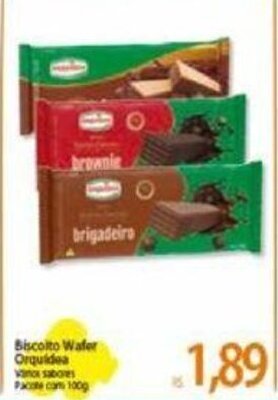 Atacadão Biscoito Wafer Orquidea 100g oferta