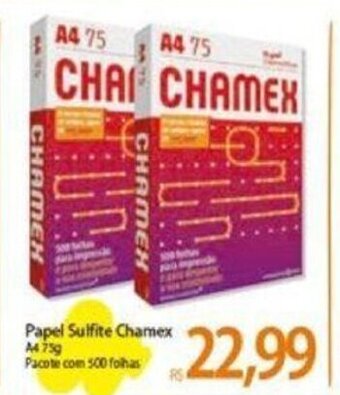 Atacadão Papel Sulfite Chamex A4 75g oferta