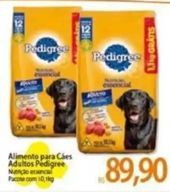 Atacadão Alimento par Cáes adultos pedigree 10.1kg oferta