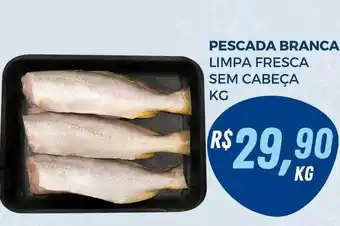 Pescada branca limpa fresca sem cabeça kg