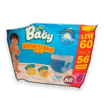Supermercados Mateus Fralda little baby pants hiper g 60x1 oferta