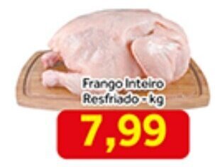 Shibata Supermercados Frango Inteiro Resfriado 1kg oferta