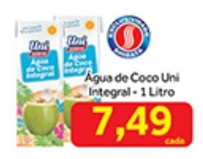 Água de Coco Uni Integral 1L