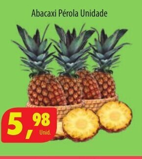 Paulistão Supermercados Abacaxi Pérola unidade oferta