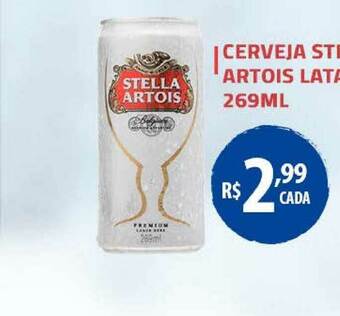 Extrabom Supermercados Cerveja Stella Artois Lata 269ml oferta