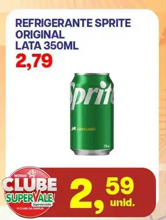 Super Vale Supermercados Refrigerante sprite original oferta