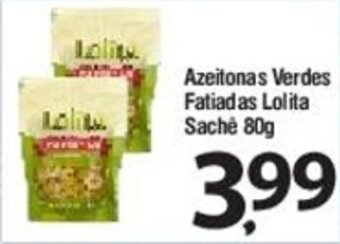 Azeitonas verdes Fatiadas Lolita Sachê 80g
