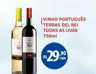 Extrabom Supermercados Vinho Português Terras Del Rei Todas As Uvas 750ml oferta