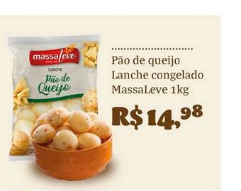 Supermercado Lavapés Pão De Queijo Lanche Congelado Massaleve 1kg oferta
