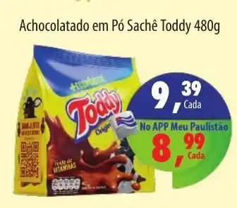 Achocolatado em Pó Sache Toddy 480g