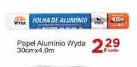 Rossi Supermercado Papel Aluminio Wyda 30cmx4m oferta