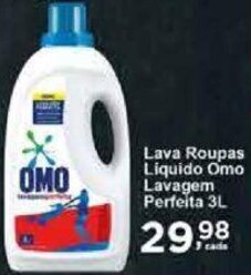 Lava roupas Liquido Omo Lavagem Perfeita 3L