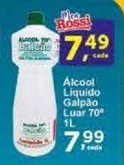 Rossi Supermercado Álcool Liquido Galpão Luar 70 1L oferta