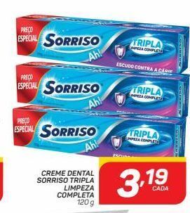 GBarbosa Creme dental sorriso 120g oferta