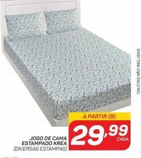 GBarbosa Jogo de cama estampado krea oferta