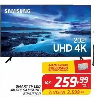 Smart tv led samsung 4k 50"