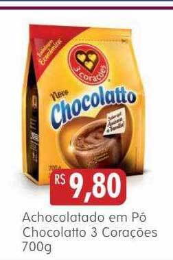 Epa Achocolatado em pó chocolatto 3 corações oferta
