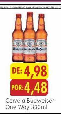 Cerveja budweiser one way