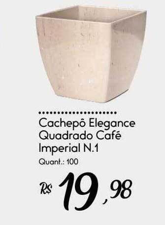 Giassi Supermercados Cachepô elegance quadrado café imperial n.1 oferta