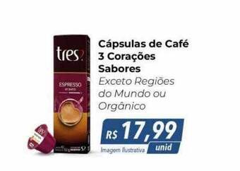 Hiper Moreira Cápsulas de café 3 corações sabores oferta