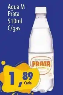 Paulistão Supermercados Agua M Prata 510ml c/gas oferta