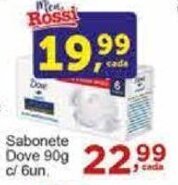 Rossi Supermercado Sabonete Dove 90g c/6un oferta