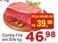 Rossi Supermercado Contra Filé em Bife 1kg oferta