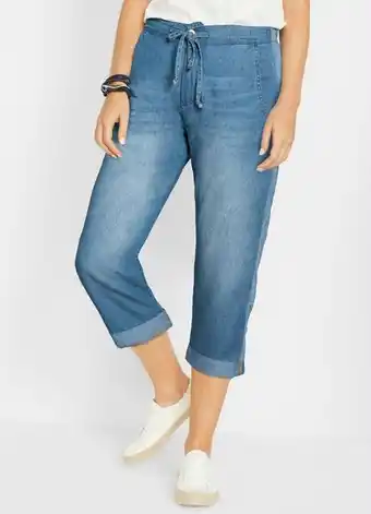 Bonprix - calça jeans confort cropped azul claro
