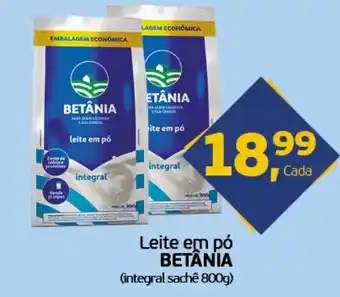 Cometa Supermercados Leite em po Betania integral 800g oferta