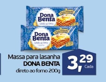 Massa para Lasanha Dona Benta 200g