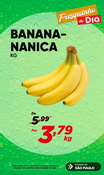 Dia Banana Nanica 1kg oferta