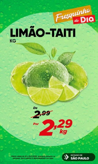 Dia Limão taiti 1kg oferta
