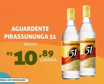 Aguardente Pirassununga 51 965ml
