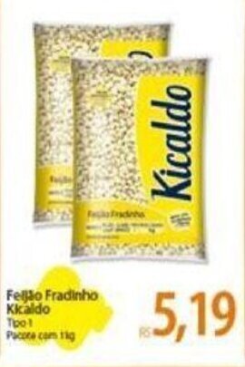 Atacadão Feijáo Fradinho Kicaldo 1kg oferta