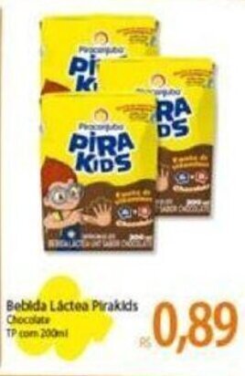 Atacadão Bebida Láctea Pirakids 200ml oferta