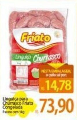 Atacadão Linguiça para Churrasco Friato Cong. 5kg oferta