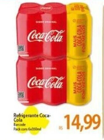 Atacadão Refrigerante Coca Cola 6x350ml oferta