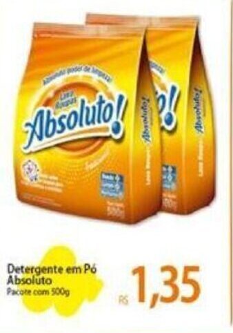 Detergente em pó Absoluto 500g