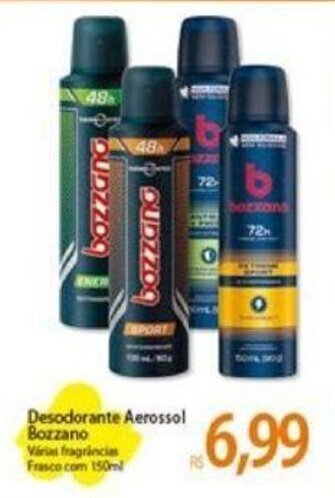 Atacadão Desodorante Aerossol Bozzano 150ml oferta
